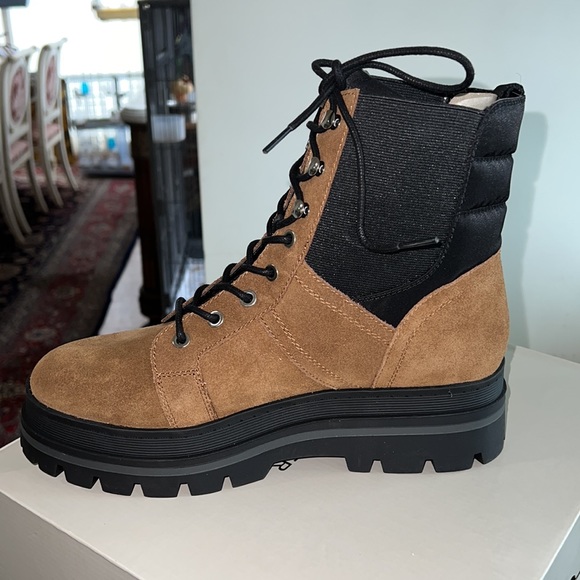 Brand new Marc fisher lug sole combat boot brown - Picture 4 of 6